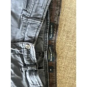 Lucky Brand 410 Athletic Chino Pants Mens Size 38 Blue Casual Trousers